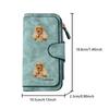 Cocker Spaniel ROCKY long zipper wallet large capacity card holder unisex clutch bag stylish zippered coin purse suitable for daily use perfect gift