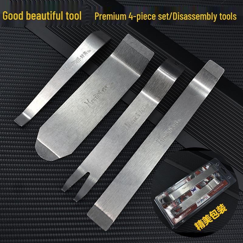 Nerezová sada páčidel a nástrojů pro demontáž čalounění interiéru automobilu