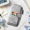 California Surfing Pattern Long Wallet Multi Card Slot Casual Purse