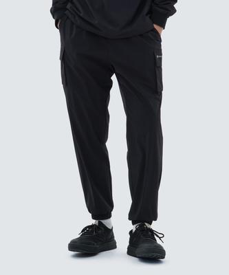 SNOWPEAK APPAREL Thin Tech Woven Cargo Jogger Pants Black (S24Muspt62)