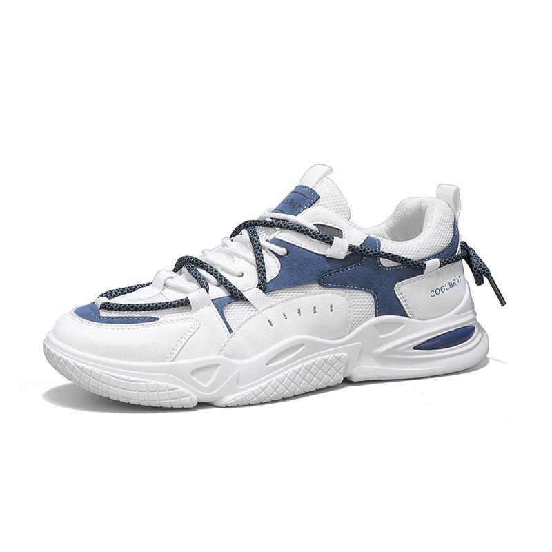 

Youth simple style low-top platform shoes men s personalized color matching lace-up trendy shoes student fashion breathable running shoes 39