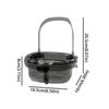Push-to-pour Kitchen Sink Drain Basket Anti-clogging Clear Plastic Hanging Residue Basket Flip Snap Baffle Large Capacity