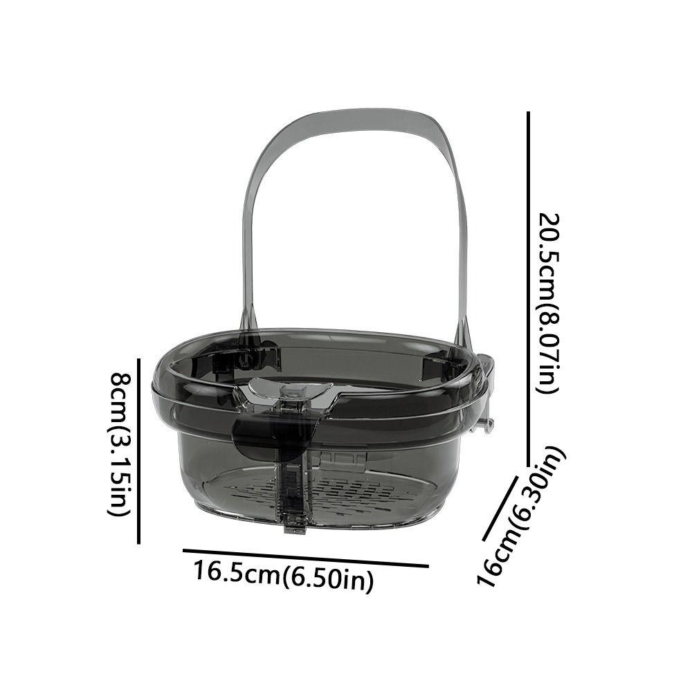 Push-to-pour Kitchen Sink Drain Basket Anti-clogging Clear Plastic Hanging Residue Basket Flip Snap Baffle Large Capacity
