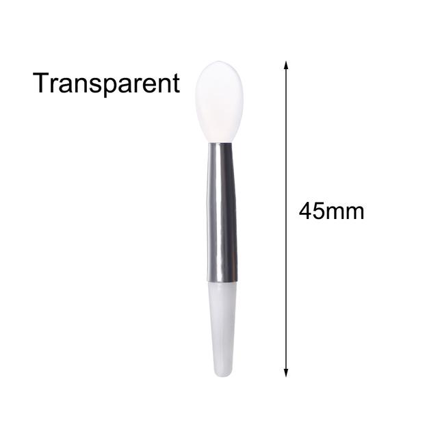 1/3PC Portable Lip Brush Multifunctional Soft Silicone Head Lip Balm Lipstick Applicator with Cover Professional Makeup Brushes