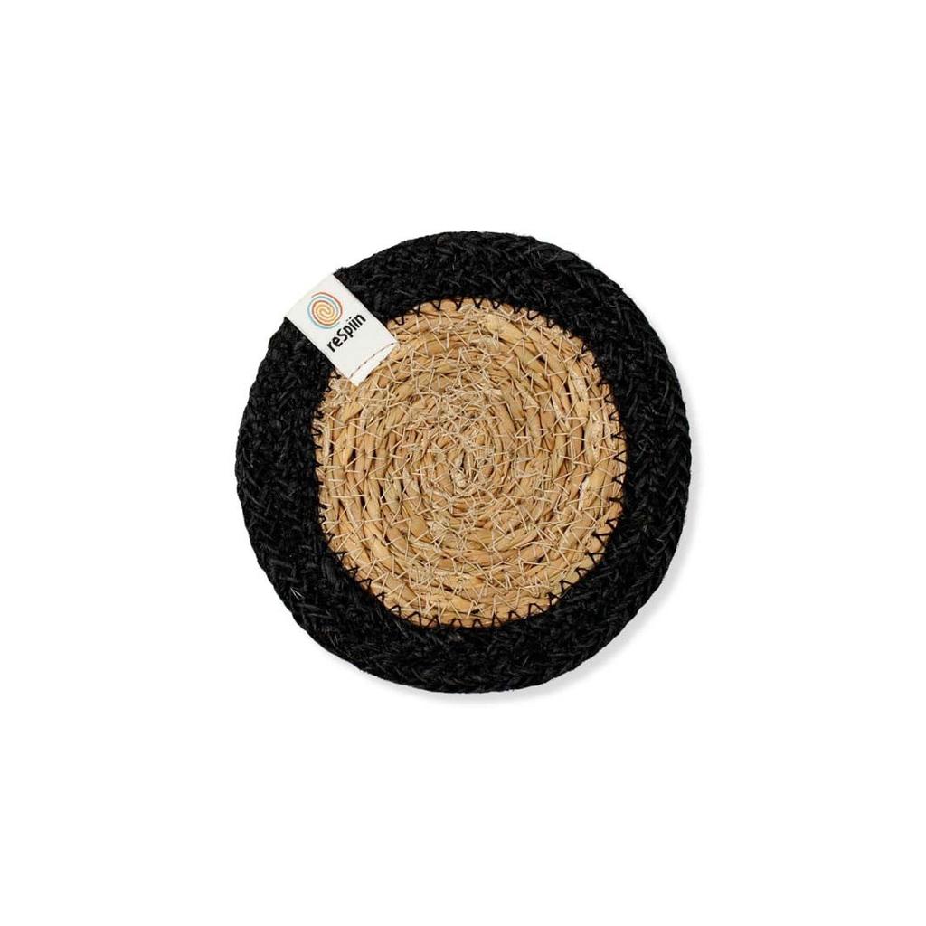 Seagrass & Jute Coaster – juodas