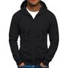 Men Full Zip Up Sweatshirts Long Sleeve  Pullover Tops Casual  And Tall Jackets With Pockets