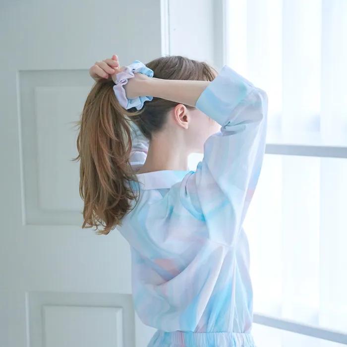 (Minimum Waste) Pastel Blue Hair Scrunchie