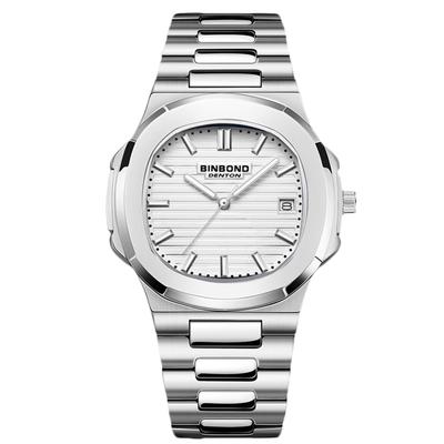 RORIOS Multifunction Quartz Watch with Date Luminous Perfect for Work or Simple Perfect for Business or Day or White Men's Display, Movement,