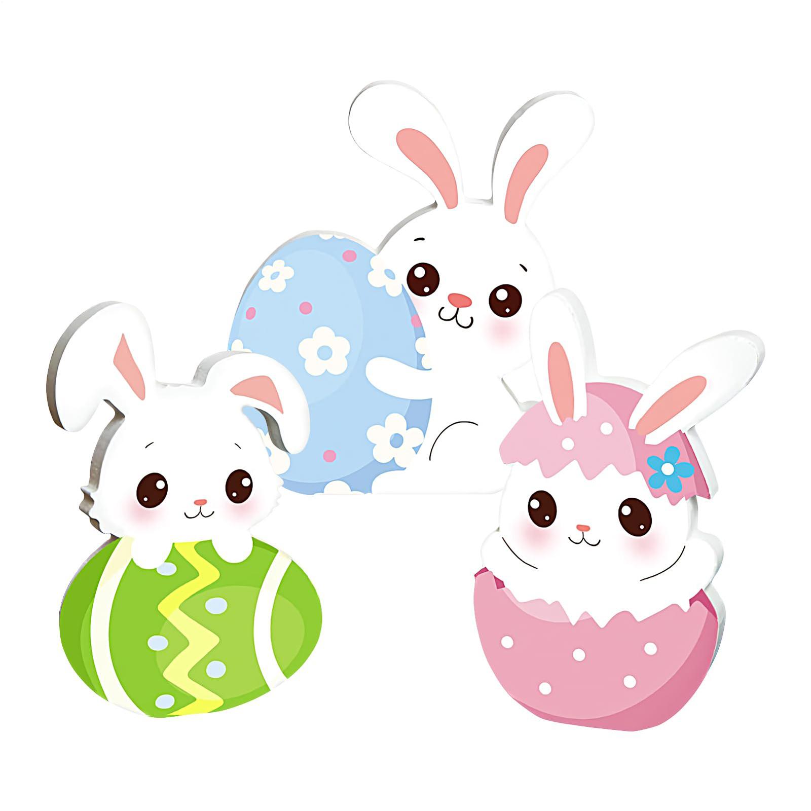 Easter Table Decorations | Wooden Bunny Figurine | Easter Bunny Ornaments | Perfect Gifts For Friends And Family