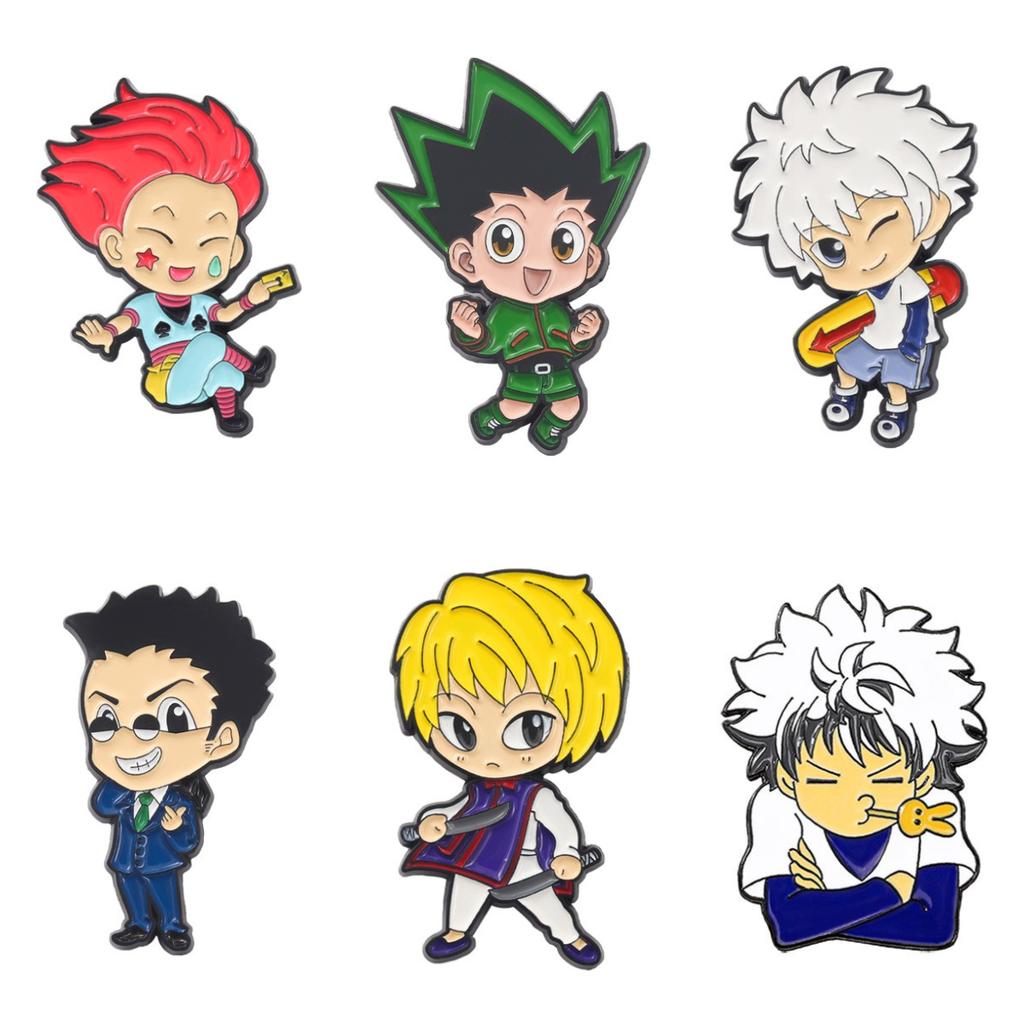 Anime Cartoon PCS Enamel Pins Custom Brooches Lapel Badges Animal Funny Jewelry Gifts for Kids Friends