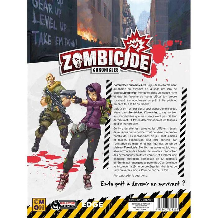 Figurine - edge - zombicide : chronicles - jeu de société - 2 à 10 joueurs - 14 ans et plus