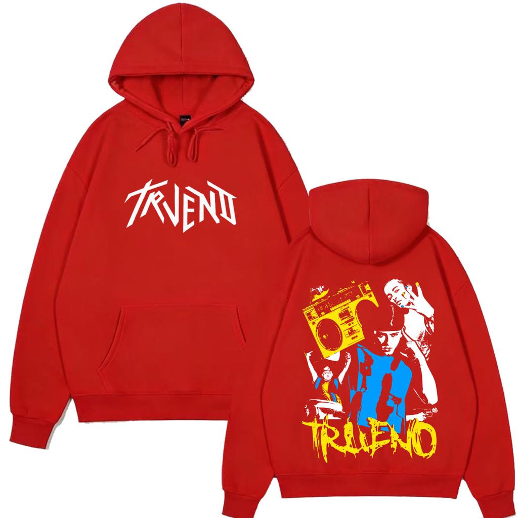 Rapper Trueno Album Tour 2026 Graphic Print Hoodie Unisex Fashion Pullover Long Sleeves Casual Oversized Hip-hop Sweatshirts
