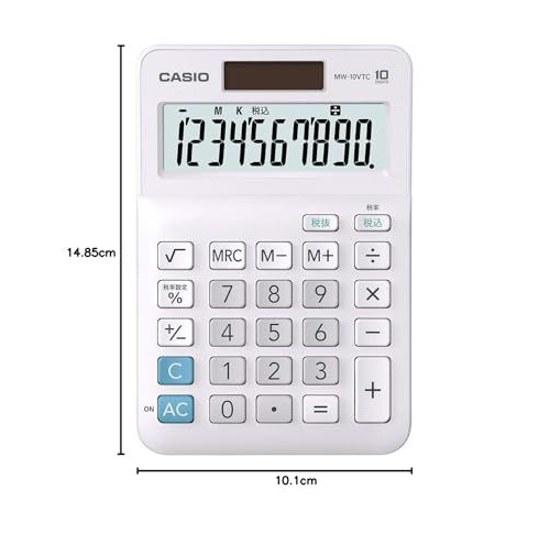 Casio Standard Calculator Mini Just Type 10 Digits MW-10VTC-N