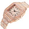 Montres de Luxe Hommes Femmes Diamant Montre Dorée Montre-bracelet Dame Montres Bracelet Strass de Luxe Unisex Montre Femme Nouvelle 2024