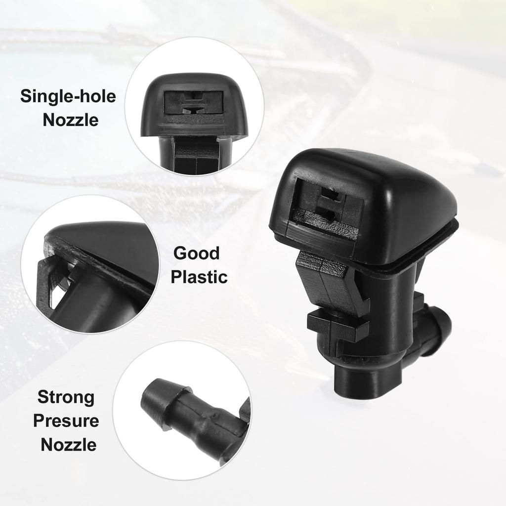 ACROPIX Car Windshield Washer Nozzles Wiper Jet Fits Jeep Grand Cherokee Black 4pcs