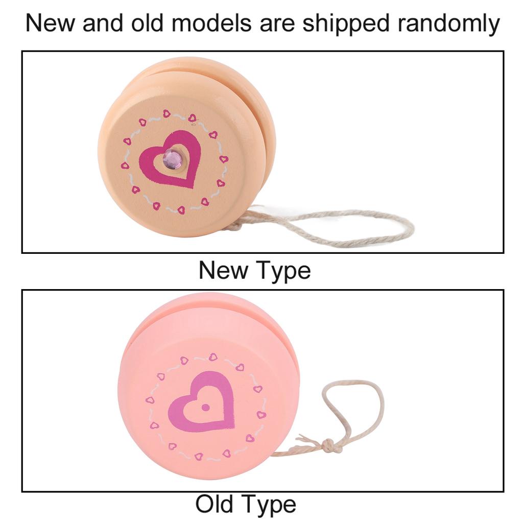 Cute Cartoon Pattern Wooden Yoyo Ball Toy Early Education Teaching Toy Cartoon Ball Toy for Kid Child