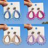 Bohemia Crystal Beaded Earrings Crystal Pendant Earrings  Summer Party Jewelry Accessories