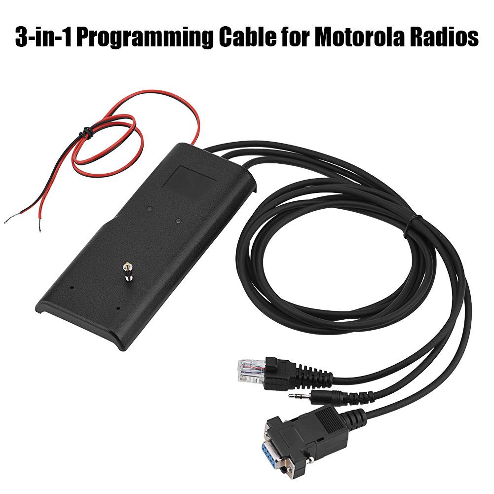 

3 in1 RIB Less Programming Cable for Motorola GM300GP88SGP3688GP3188GP88 Walkie Talkie