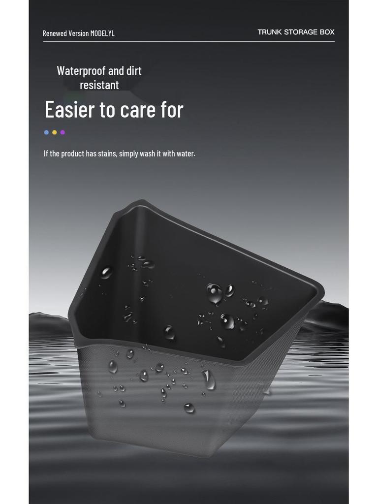 Tesla Model YL Trunk Side Storage Box, 6-Seat TPE Accessories