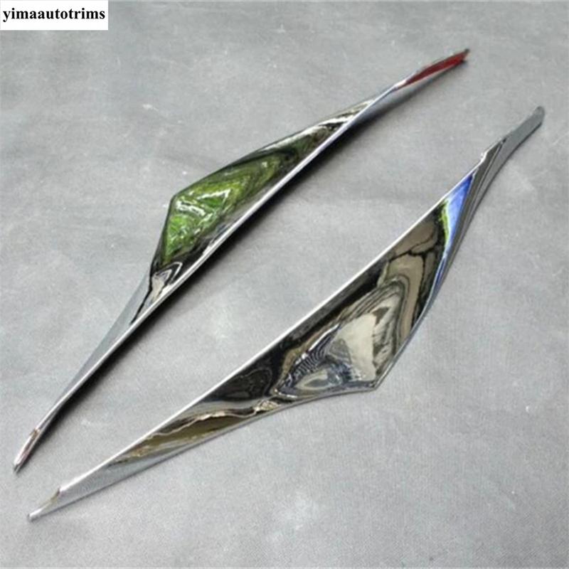Front Head Light Lamp Eyelid Eyebrow Strip Decoration Cover Trim ABS Accessories For Mazda 3 AXELA Hatchback Sedan 2014 - 2016