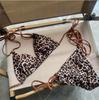 2026 High-Waisted Korean Style Women's Split Swimsuit Bikini Set for Vacation Swimming.