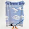 Movie T The T Truman S Show Throw Flannel Throw Blanket Suitable for Sofa Living Room Bedroom
