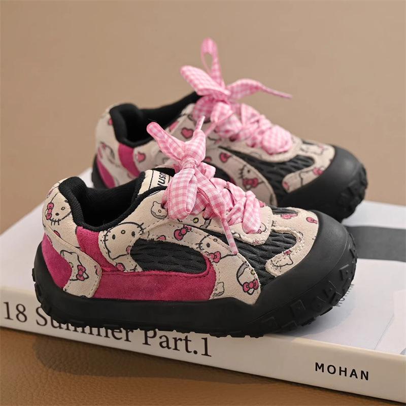 

Spring Kids Sports Shoes Girls Breathable Mesh Soft Sole Casual Shoes Baby Lightweight Sneakers 23
