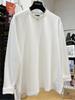 2026 Spring Women's Loose Casual Solid Color Long Sleeve Round Neck T-shirt