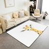 Erosebridal Nursery Jungle Animal Kids Area Rug 4'11" x 3'3" | Safari Elephant Giraffe Carpet for Boys Girls Cartoon Koala Lion Indoor Floor