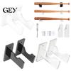 Professional Bat Rack 2PCS Acrylic Baseball Display Stands, Wall Mount Space Saving Decorative Storage Holders, Soft Lining Protection Organizers for