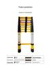 Telescopic Fiberglass Insulated Ladder for Electricians & Fishing Rod Maintenance