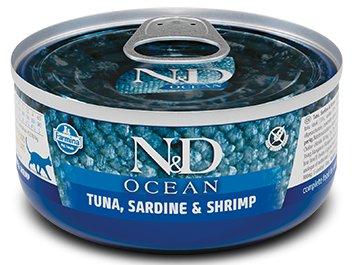 Farmina | N&D Ocean | Puszka 70G - Adult | Tuńczyk, Sardynka & Krewetka 70G