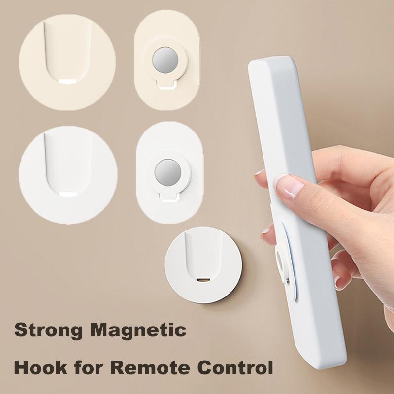 1/4Pcs Strong Magnetic Hooks Home Office Wall-Mounted Remote Control Magnet Holder Keys Anti-Lost Hanging Hanger Organizer Hook