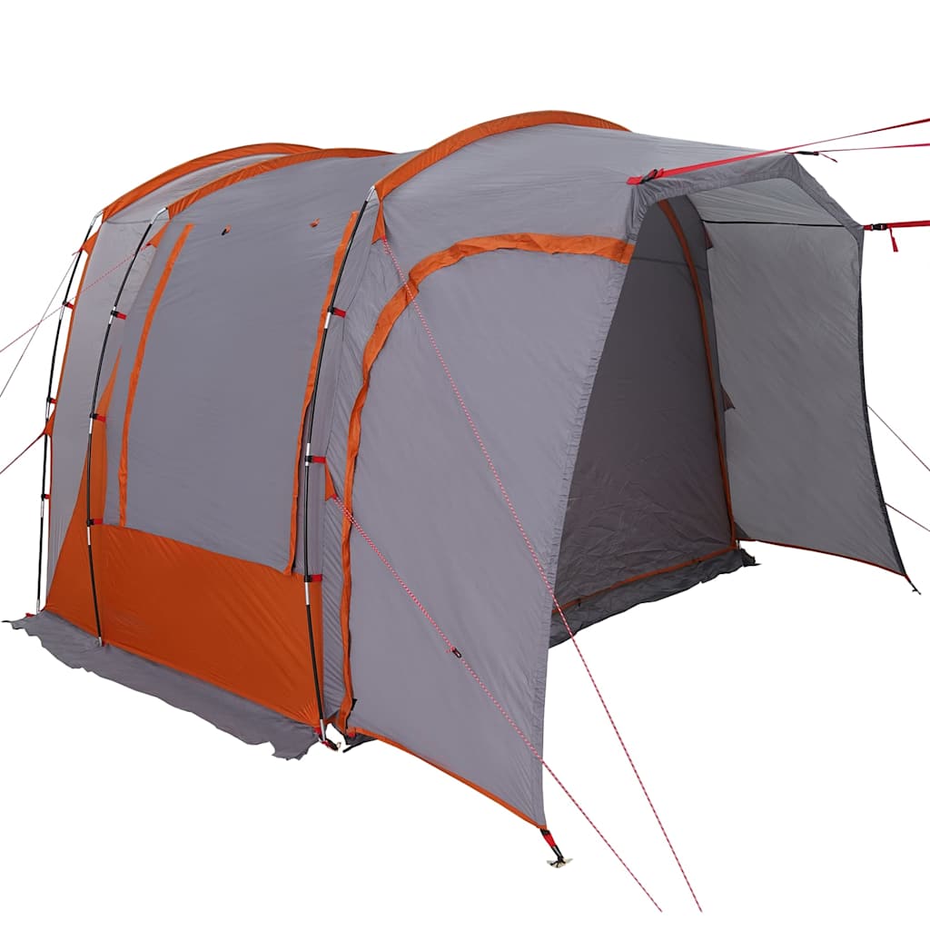 Car Tent for 4 Persons Gray and Orange Waterproof
