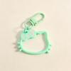Creative Cartoon Cat Head Keychain - Acrylic Pendant Accessory & Bag Charm