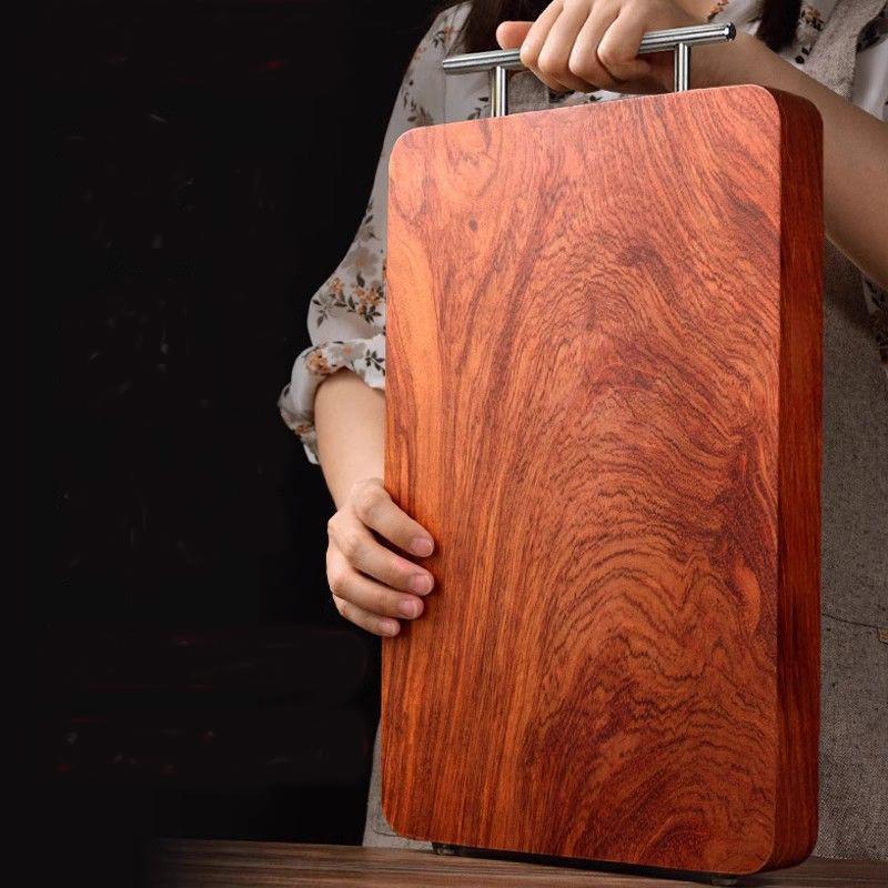Rosewood Cutting Board Antibacterial and Mildew Resistant Solid Wood Cutting Board Kitchen Whole Wood Cutting Board