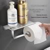 Stainless Steel Punch-Free Toilet Paper Holder for Home or Hotel Bathrooms