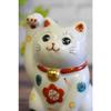 Waza No Kura Stylish Good Fortune Ornament Kutani Ware Right Hand Beckoning Cat Pine Bamboo Plum Opening Celebration House 60th Birthday 70th 77th