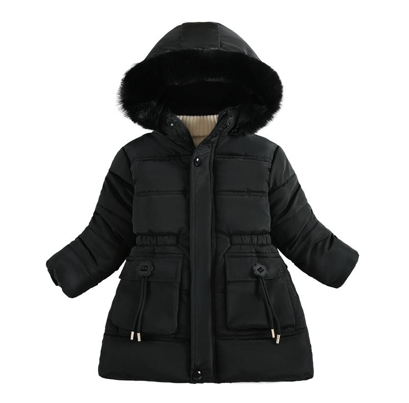 

Девочки Средние и Большие Детские Пальто с Пуговицами и Поясом сливового цвета с Подкладкой 150cm