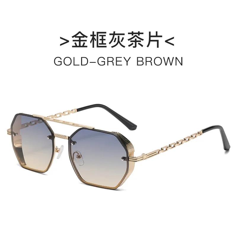 Metal Chain Sunglasses  Advanced Multi Sided Double Beam Sunglasses Eyeglass Legs Sunglasses & Accessories