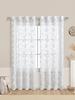 1pc Butterfly and Flower Patterned Punching Curtains for Versatile Household Use