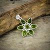Peridot Gemstone Handmade 925 Sterling Silver Jewelry Pendant 1.77" M-76