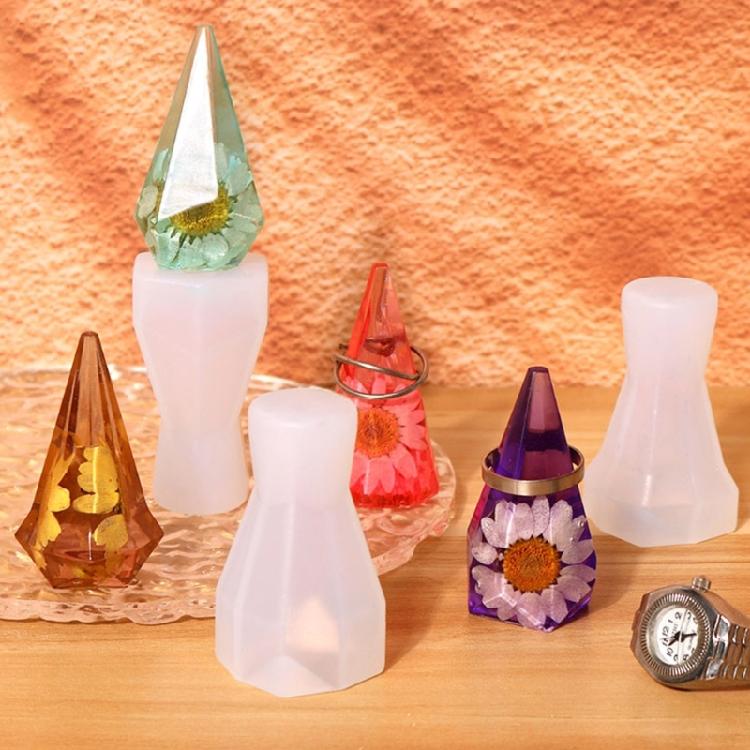 Ring Holder Cone Resin Mold Pyramid Mold for Epoxy Casting Jewelry Display Stand
