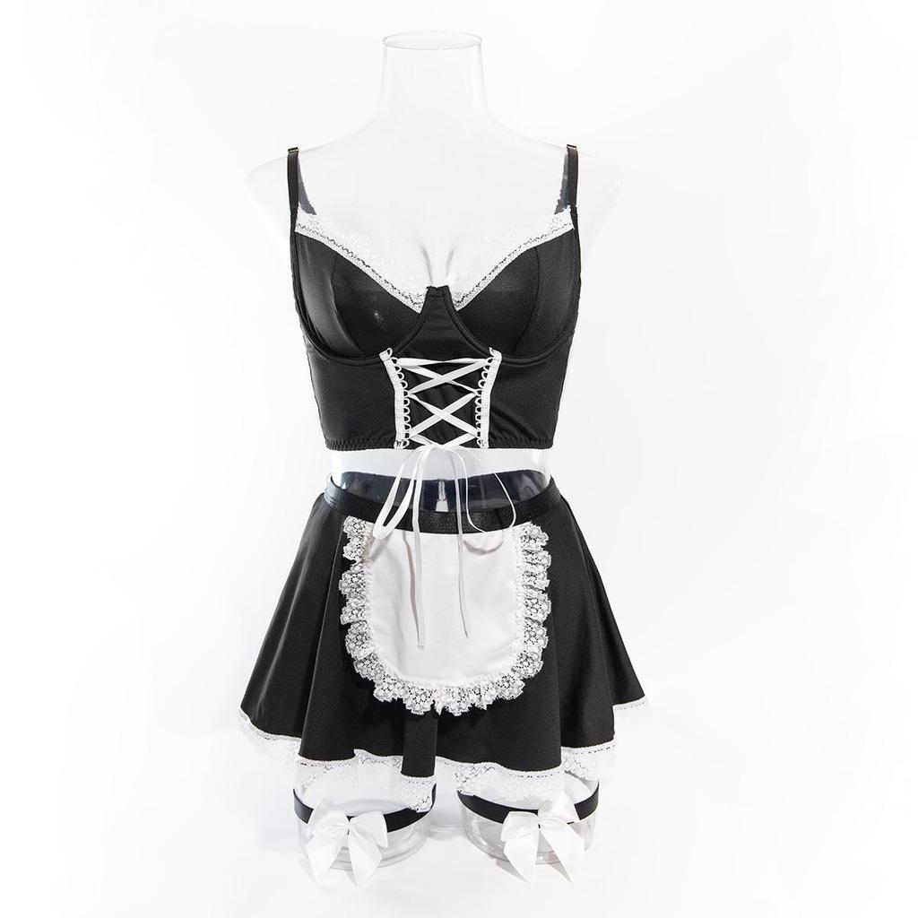 European & American Erotic Maid Role Play Costume Set - Sexy Lingerie