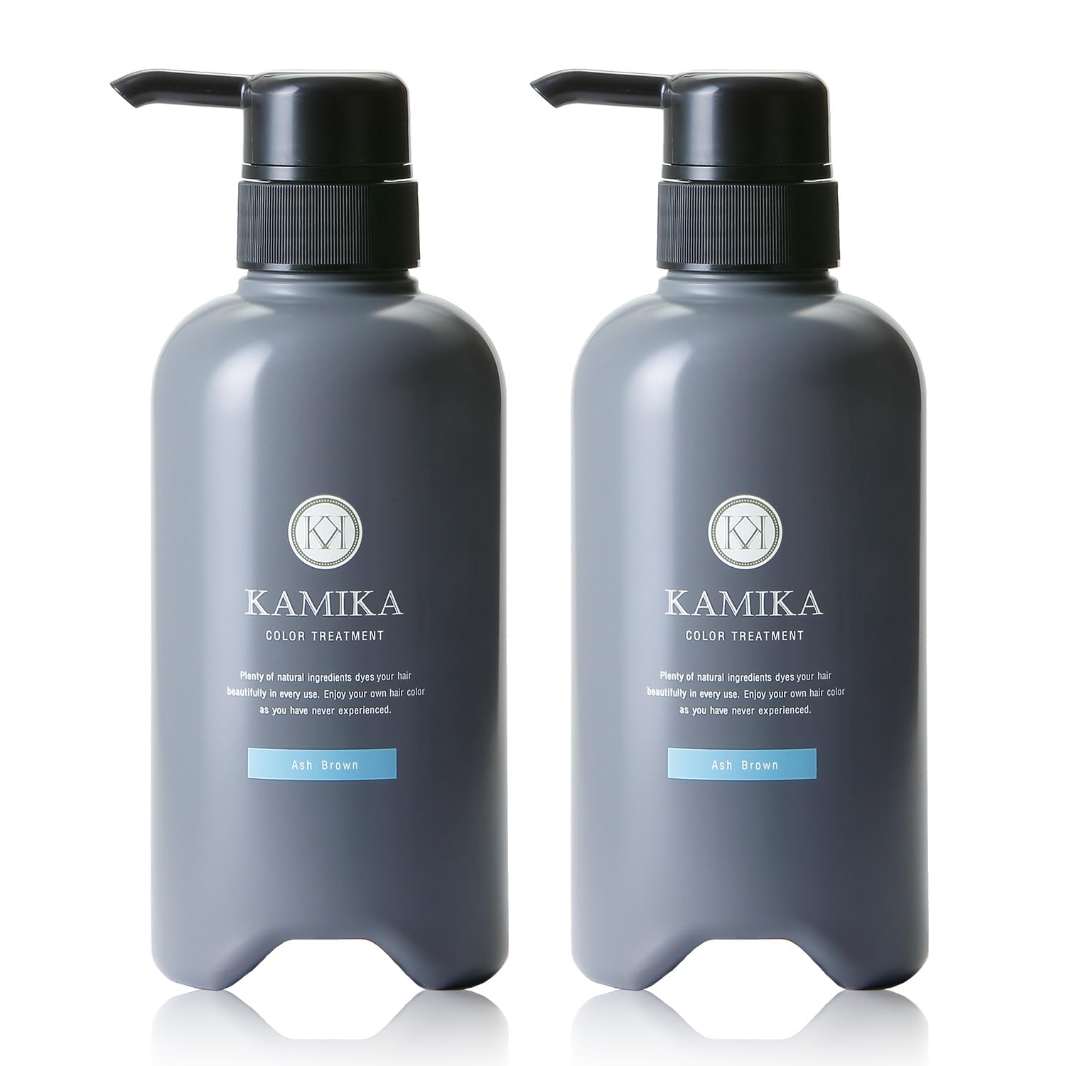 

KAMIKA Hair Color Treatment Gray Hair Dye Treatment Repairs While Gradually Brown [Diamine Free, Dying, Dyeing] (Ash (2 pieces))