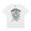 Foreign Trade Meichao Sp5der555555 Spider Web Printing Summer Loose Trend Men's and Women's Couples Short Sleeve T-Shirt Summer