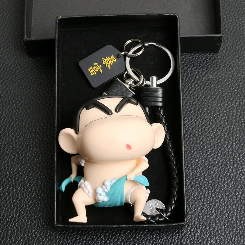 Cartoon Crayon Shin-chan Car Keychain Cute Fashion Backpack Camera Pendant Girls Accessories Holiday Present Kids Anime Toys