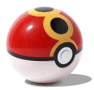 1Pc Pokeball + 1pc Free Random  Figures Inside 1:1 Anime Action & Toy Figures Christmas Gift for Children