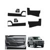HUAHAO Door Kick Guards for Suzuki Sierra Carbon PU Leather Kick Scratch and Stain Jimny Jb64 Custom Parts for the New Jimny Set of 6 Jimny/Jimny