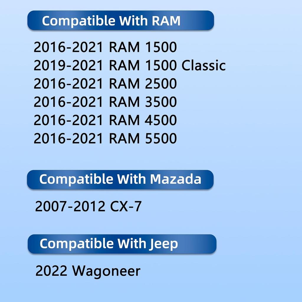 CF11671 Cabin Air Filter For 2016- Dodge Ram 1500 2500 3500 4500 5500 Hemi 5.7 Hepa & Jeep Wagoneer, 2016 2017 2018 , 5.7L